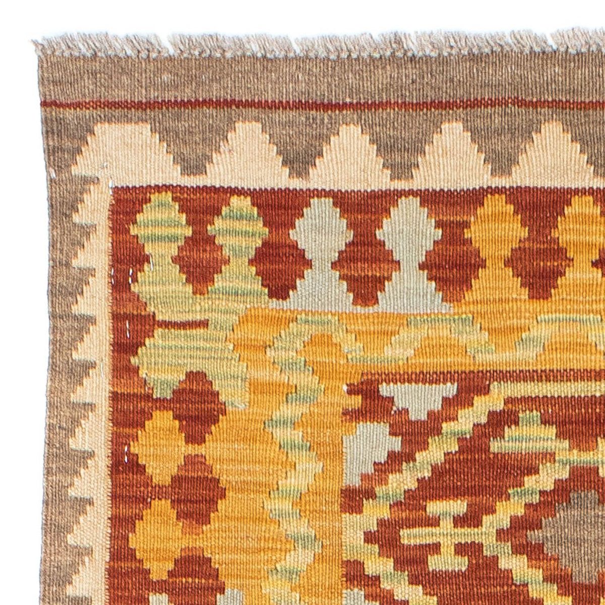 Kelim Teppich - Oriental 195 x 73 cm - rot