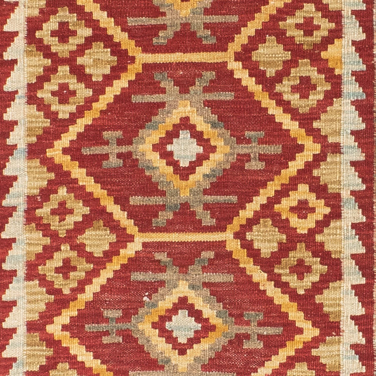 Kelim Teppich - Oriental 203 x 71 cm - rot