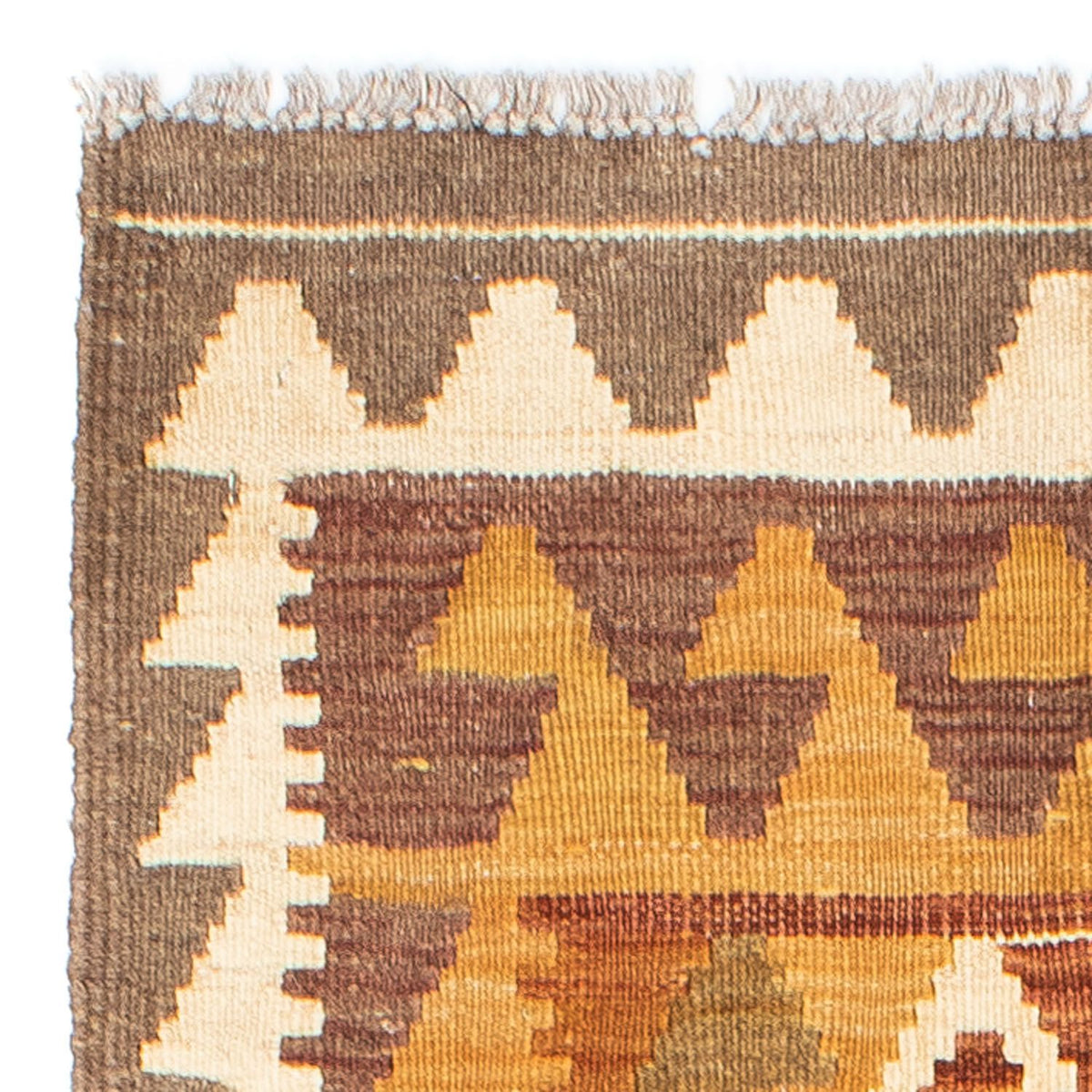 Kelim Teppich - Oriental 203 x 64 cm - hellbraun