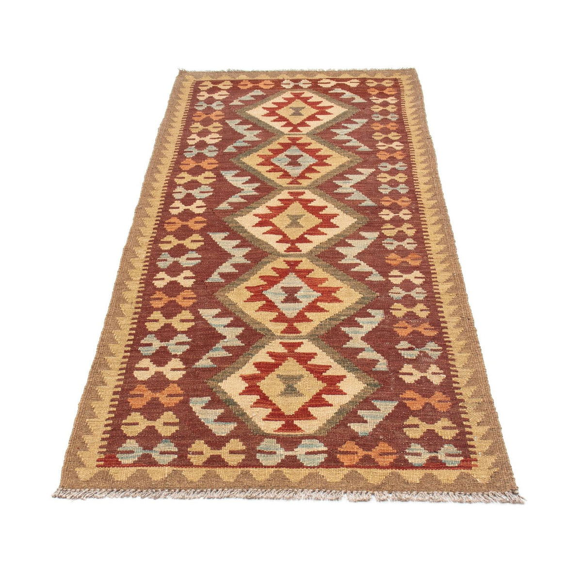 Kelim Teppich - Oriental 192 x 76 cm - braun