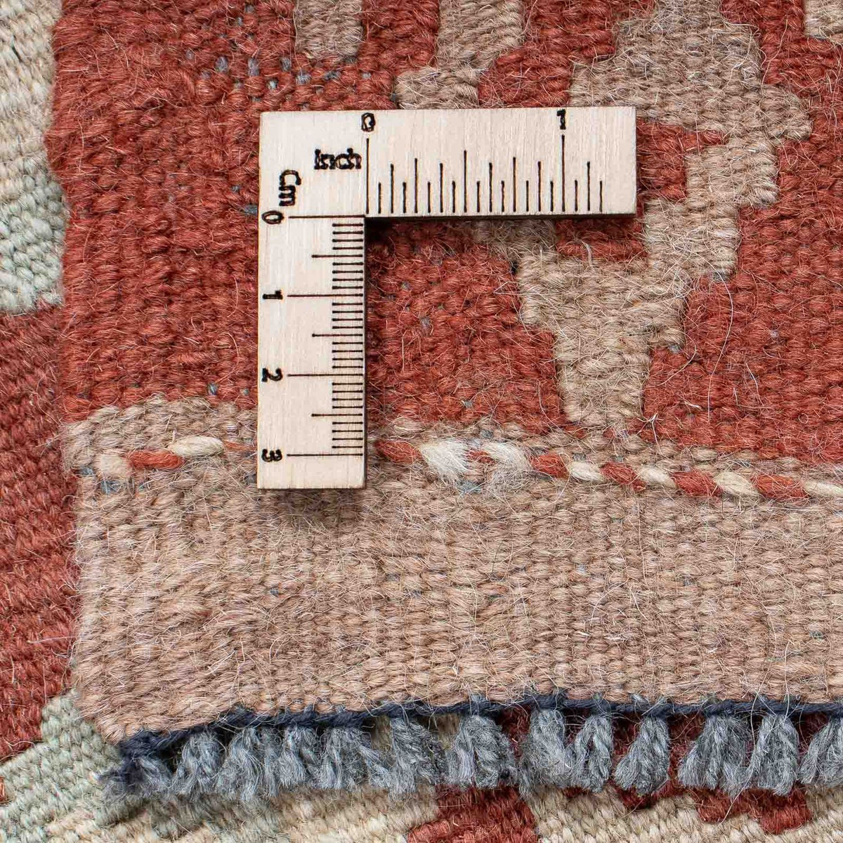 Kelim Teppich - Splash 203 x 69 cm - rost