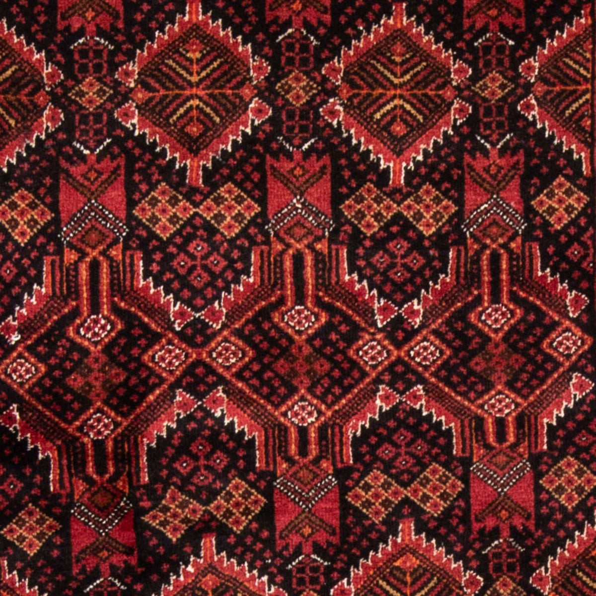 Belutsch Teppich 184 x 96 cm - dunkelrot