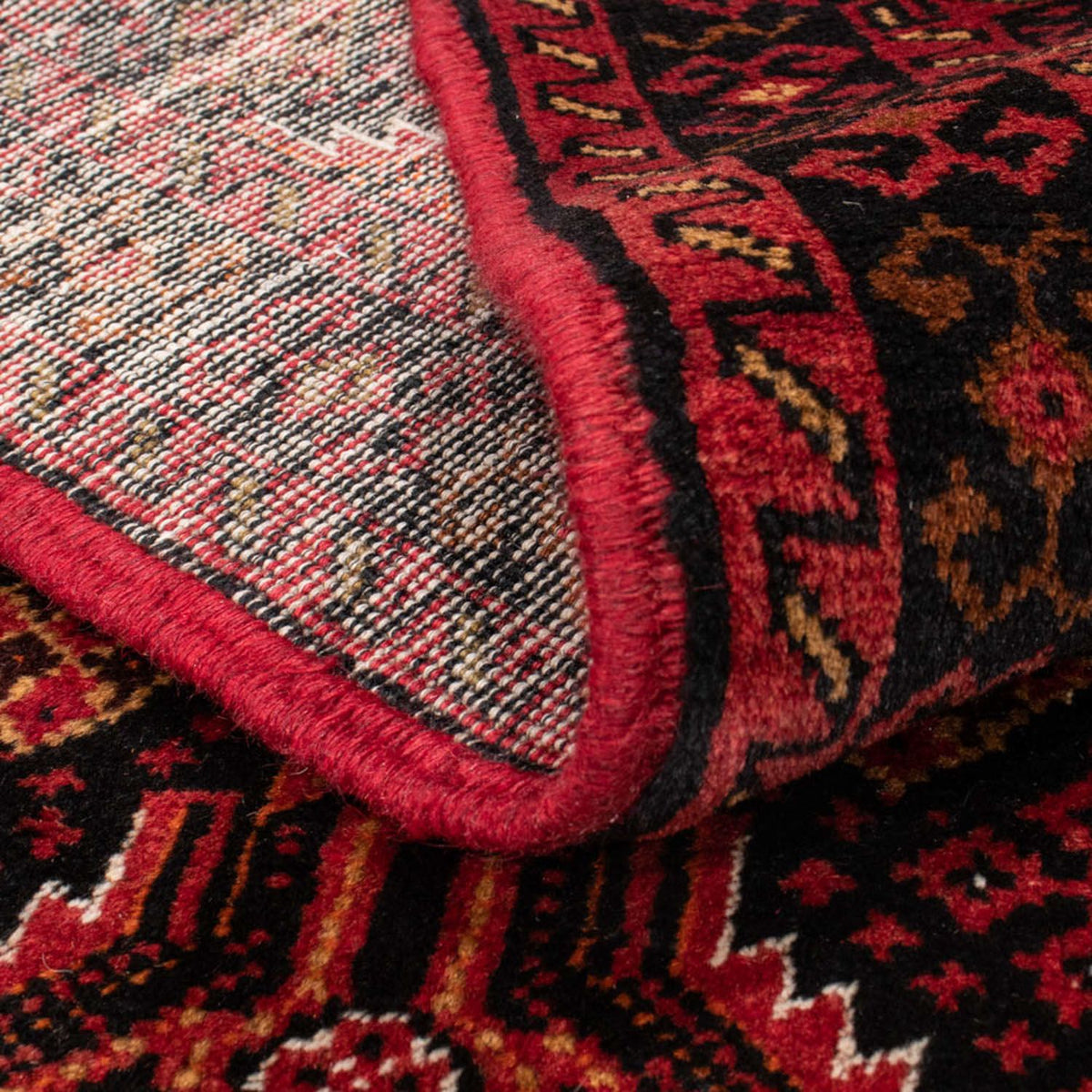 Belutsch Teppich 184 x 96 cm - dunkelrot