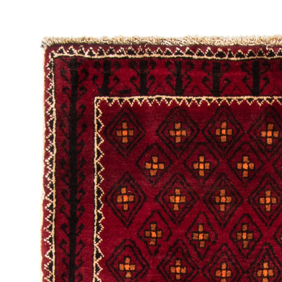 Belutsch Teppich 182 x 103 cm - dunkelrot