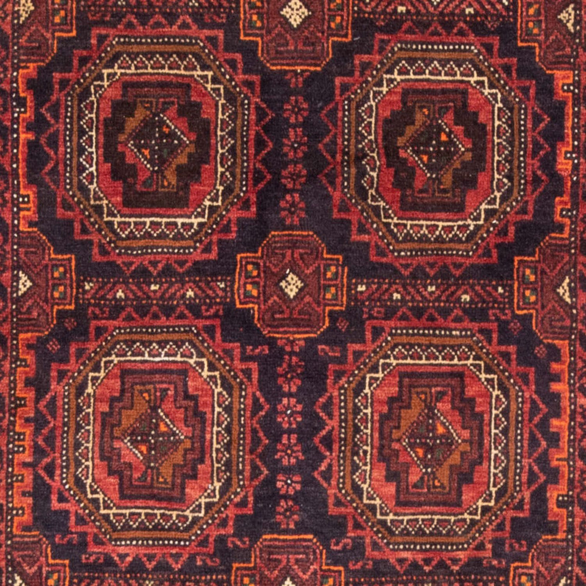 Belutsch Teppich 200 x 106 cm - hellrot