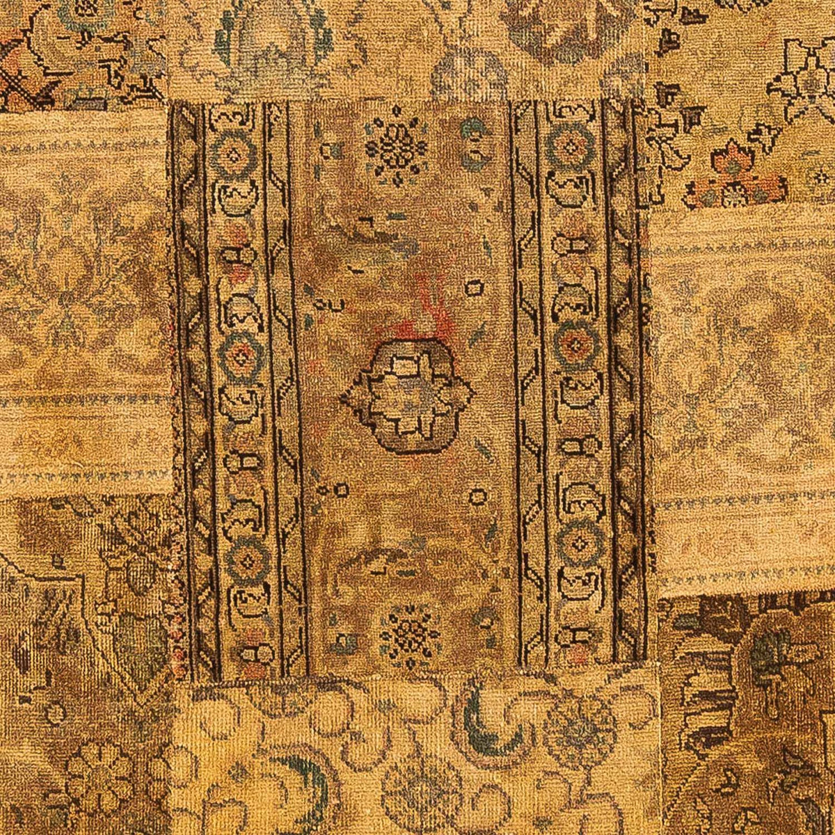 Patchwork Teppich 205 x 131 cm