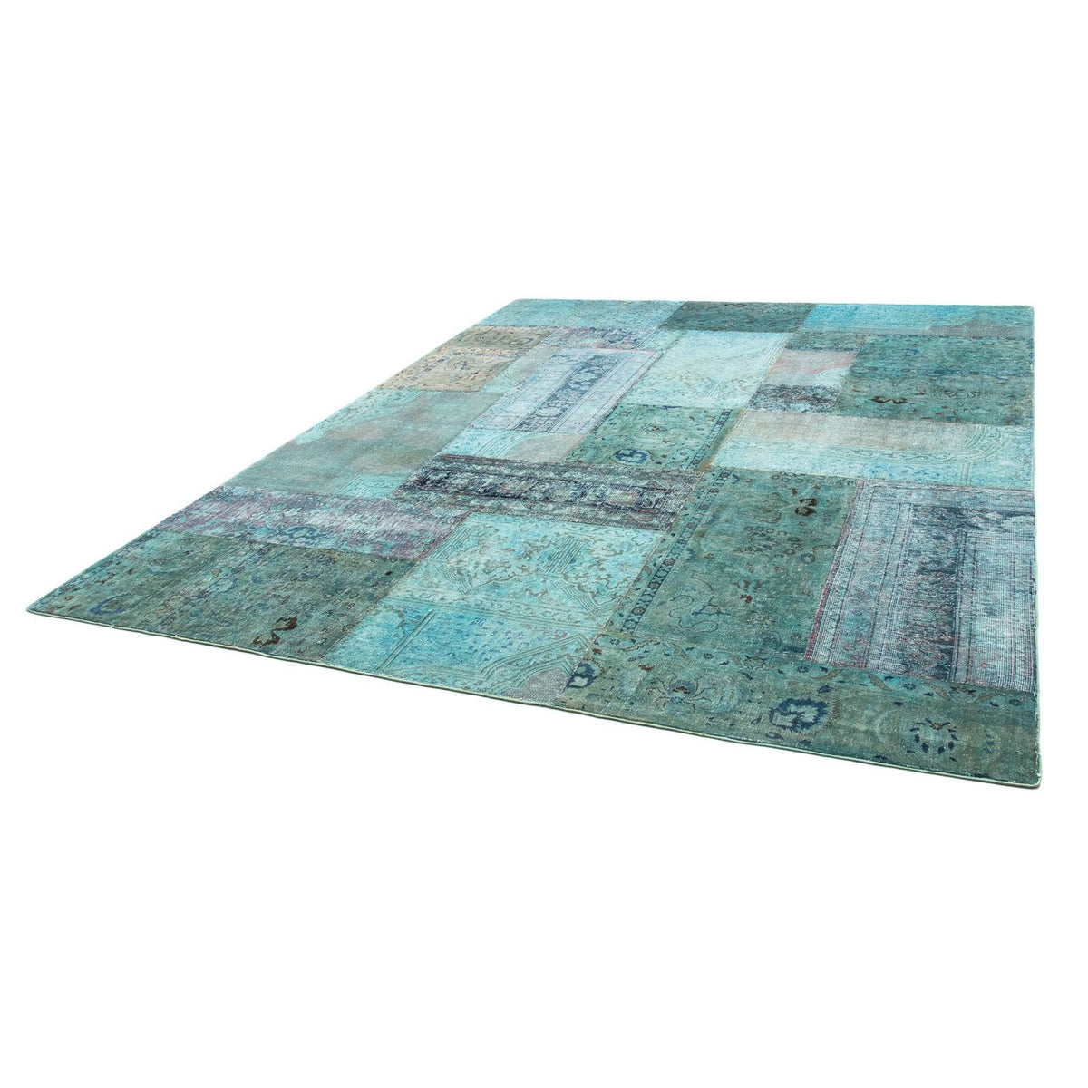 Patchwork Teppich 299 x 238 cm