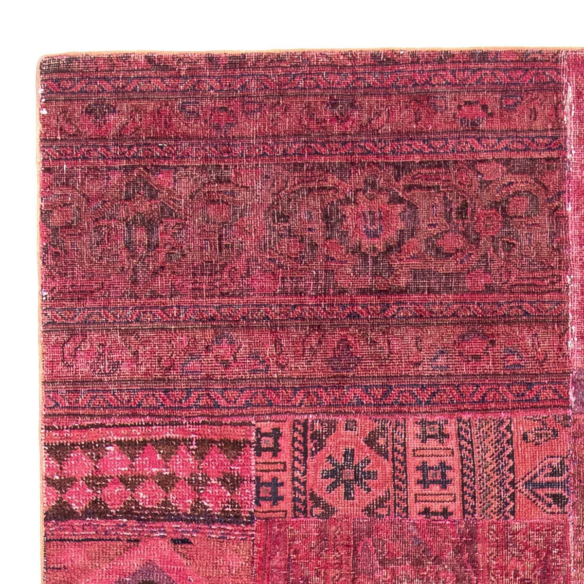 Patchwork Teppich 237 x 151 cm