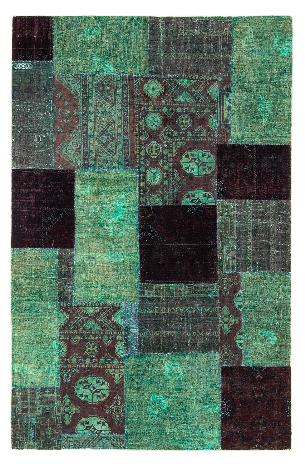 Patchwork Teppich 270 x 175 cm