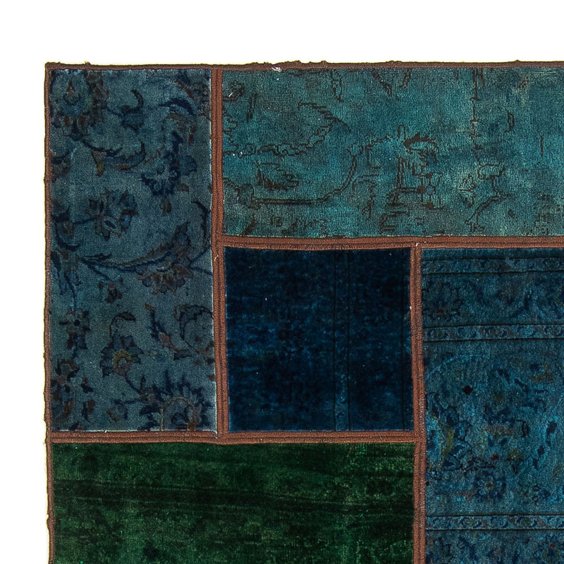 Patchwork Teppich 207 x 143 cm - mehrfarbig