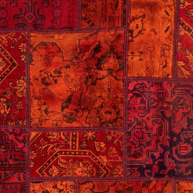 Patchwork Teppich 194 x 140 cm - mehrfarbig