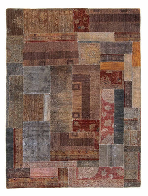Patchwork Teppich 194 x 146 cm