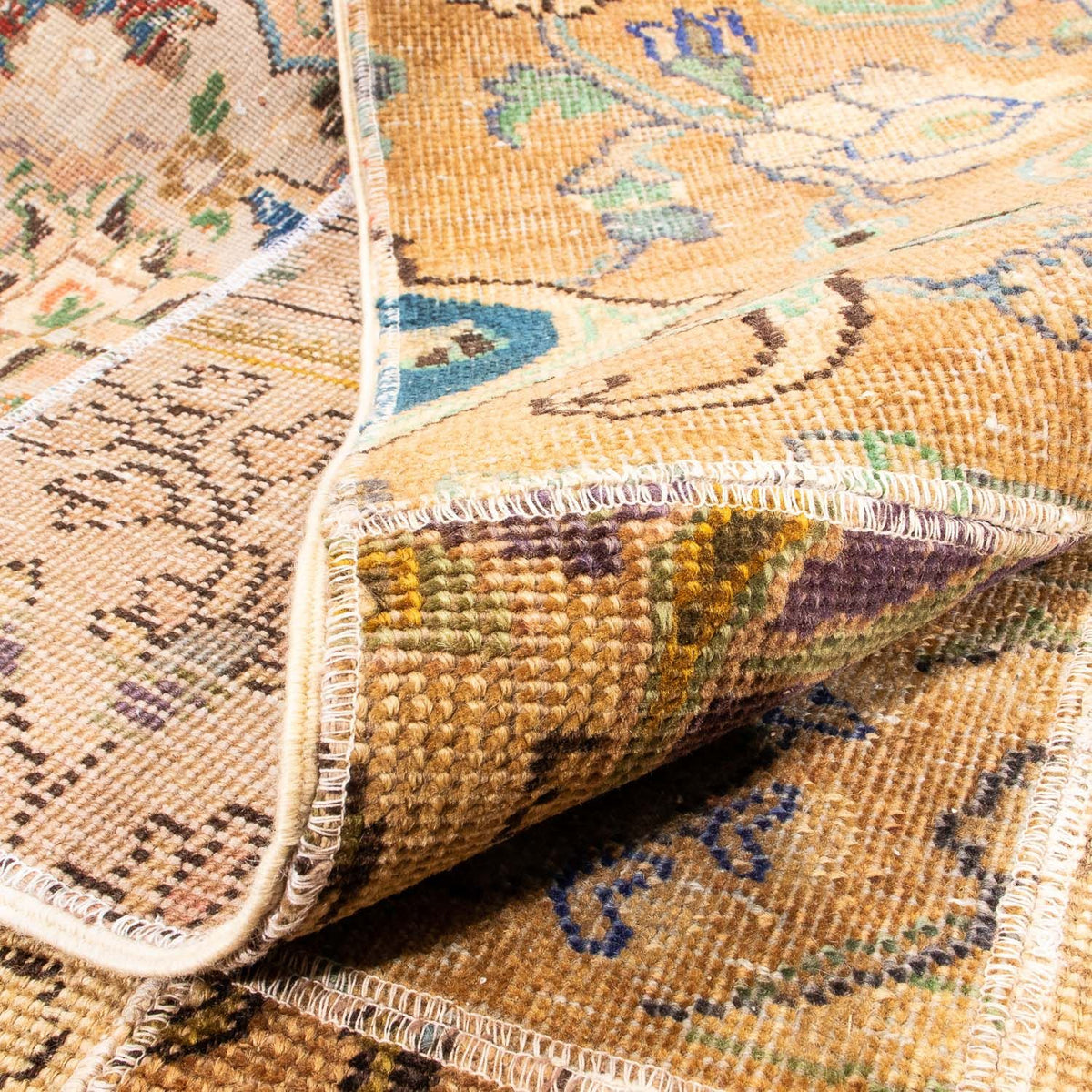 Patchwork Teppich 305 x 241 cm