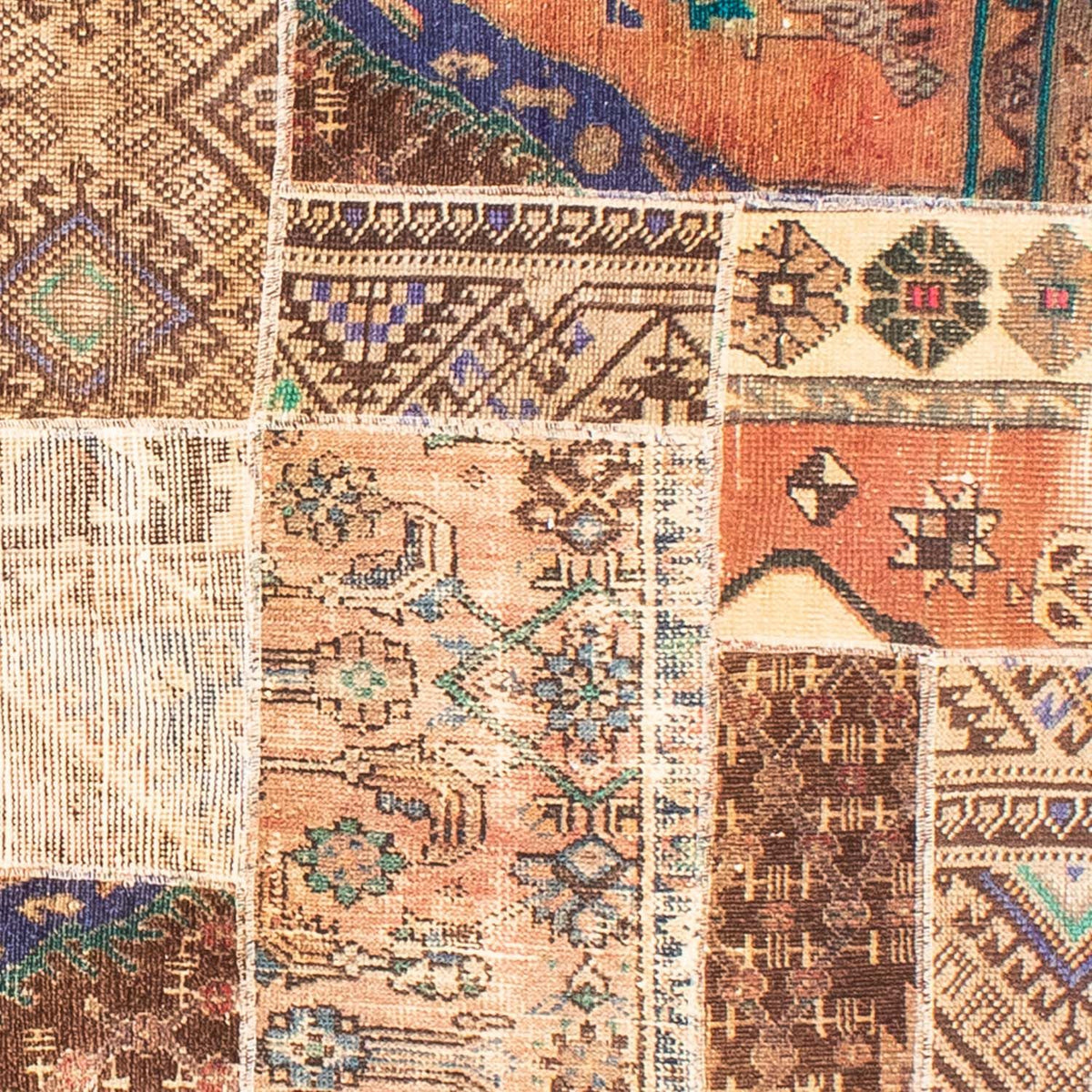 Patchwork Teppich 301 x 239 cm
