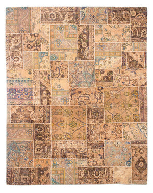 Patchwork Teppich 305 x 242 cm