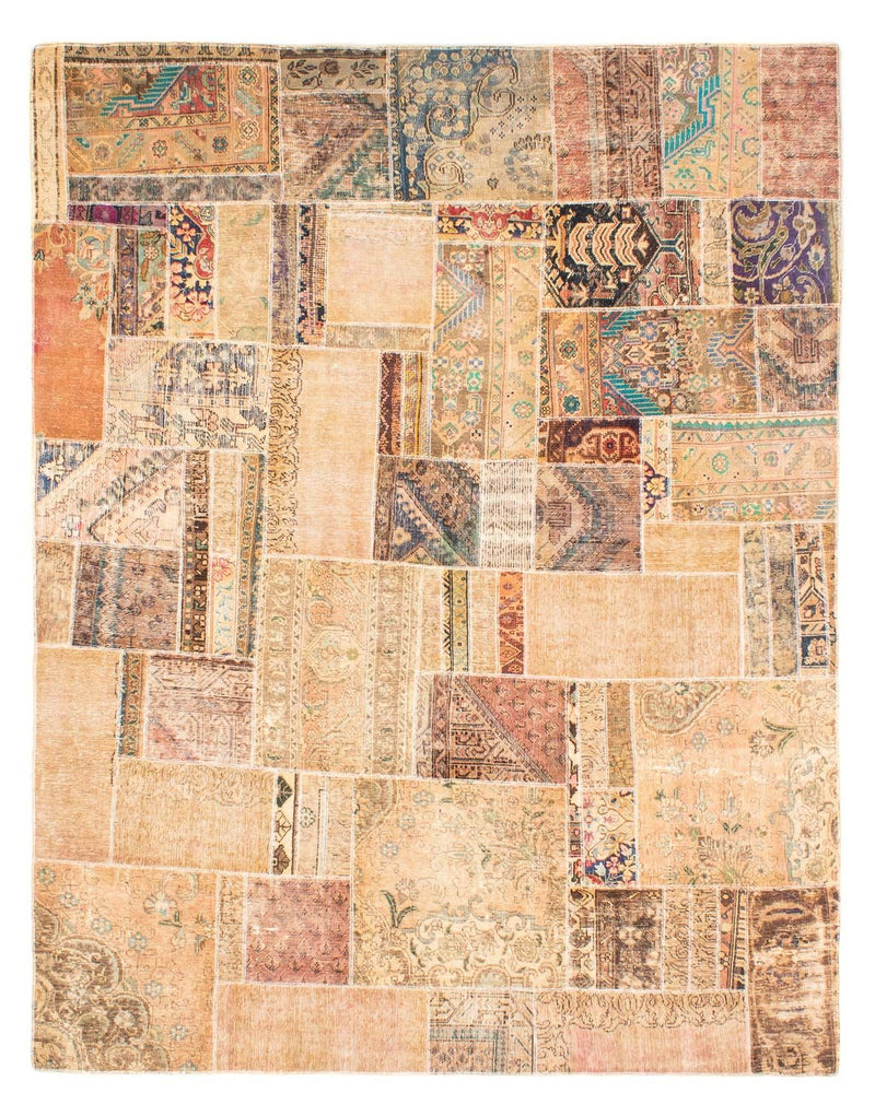 Patchwork Teppich 292 x 230 cm