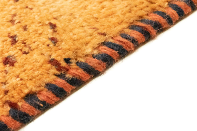 Gabbeh Teppich - Perser 86 x 58 cm - gold