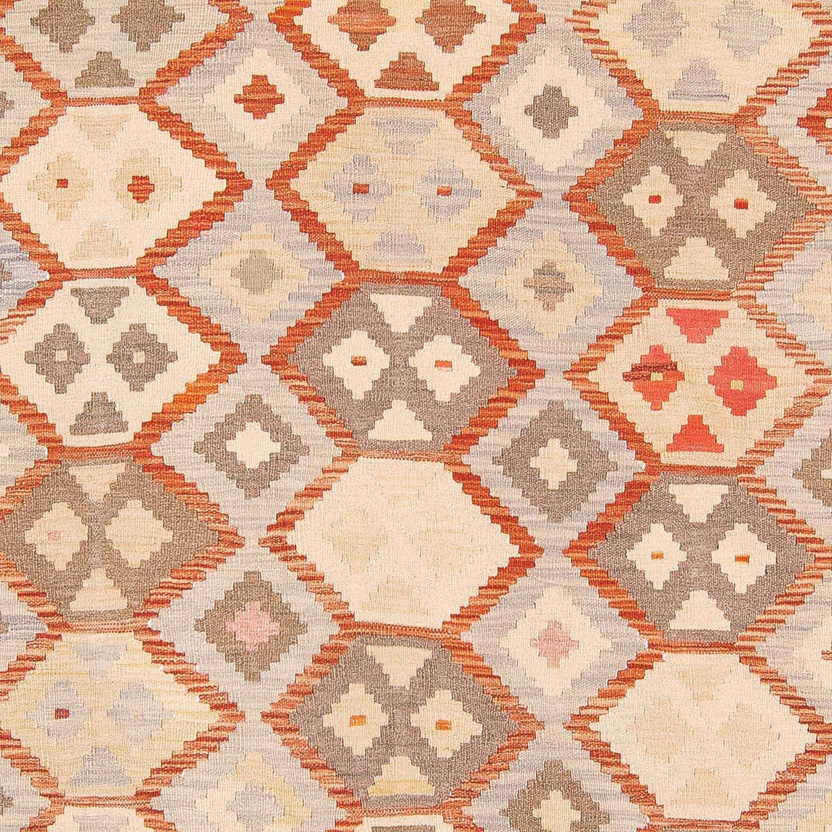 Kelim Teppich - Splash 285 x 198 cm - beige
