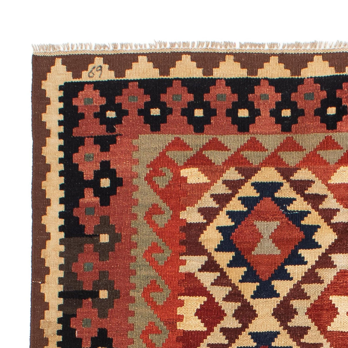 Kelim Teppich - Splash 203 x 153 cm - mehrfarbig