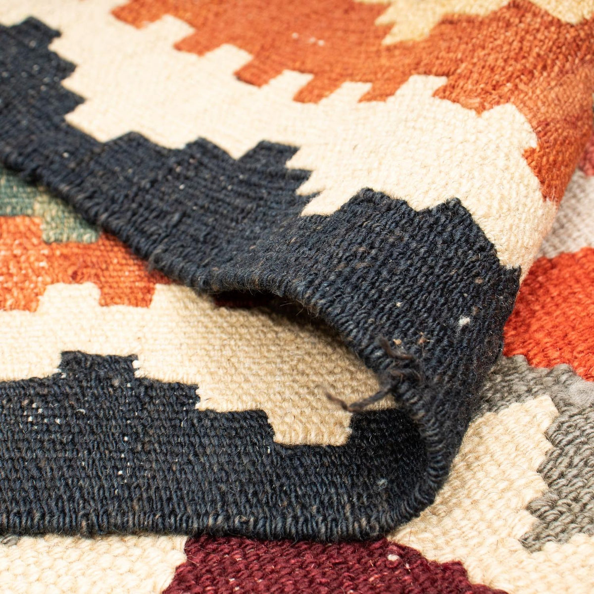 Kelim Teppich - Splash 207 x 163 cm - mehrfarbig