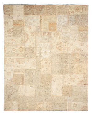 Patchwork Teppich 299 x 236 cm