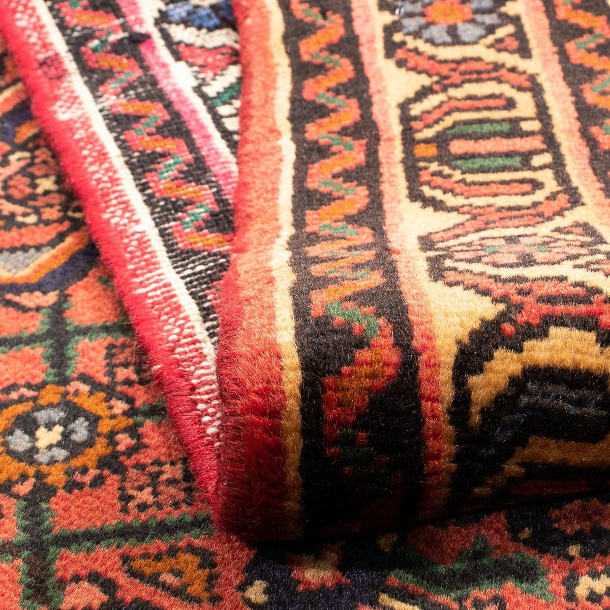 Perserteppich - Nomadic 160 x 100 cm - dunkelrot