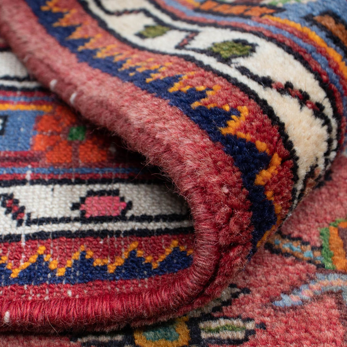 Perserteppich - Nomadic 126 x 90 cm - dunkelrot