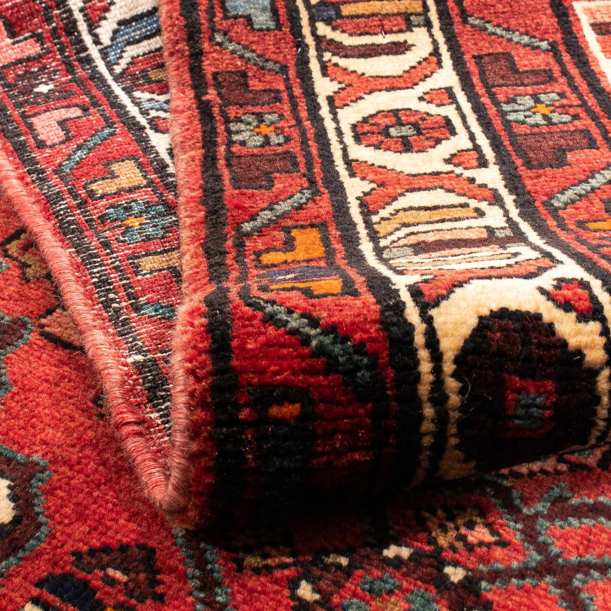 Perserteppich - Nomadic 162 x 110 cm - dunkelrot