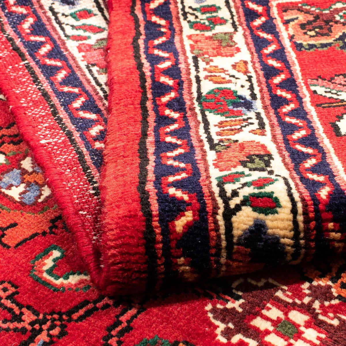 Perserteppich - Nomadic 160 x 112 cm - dunkelrot