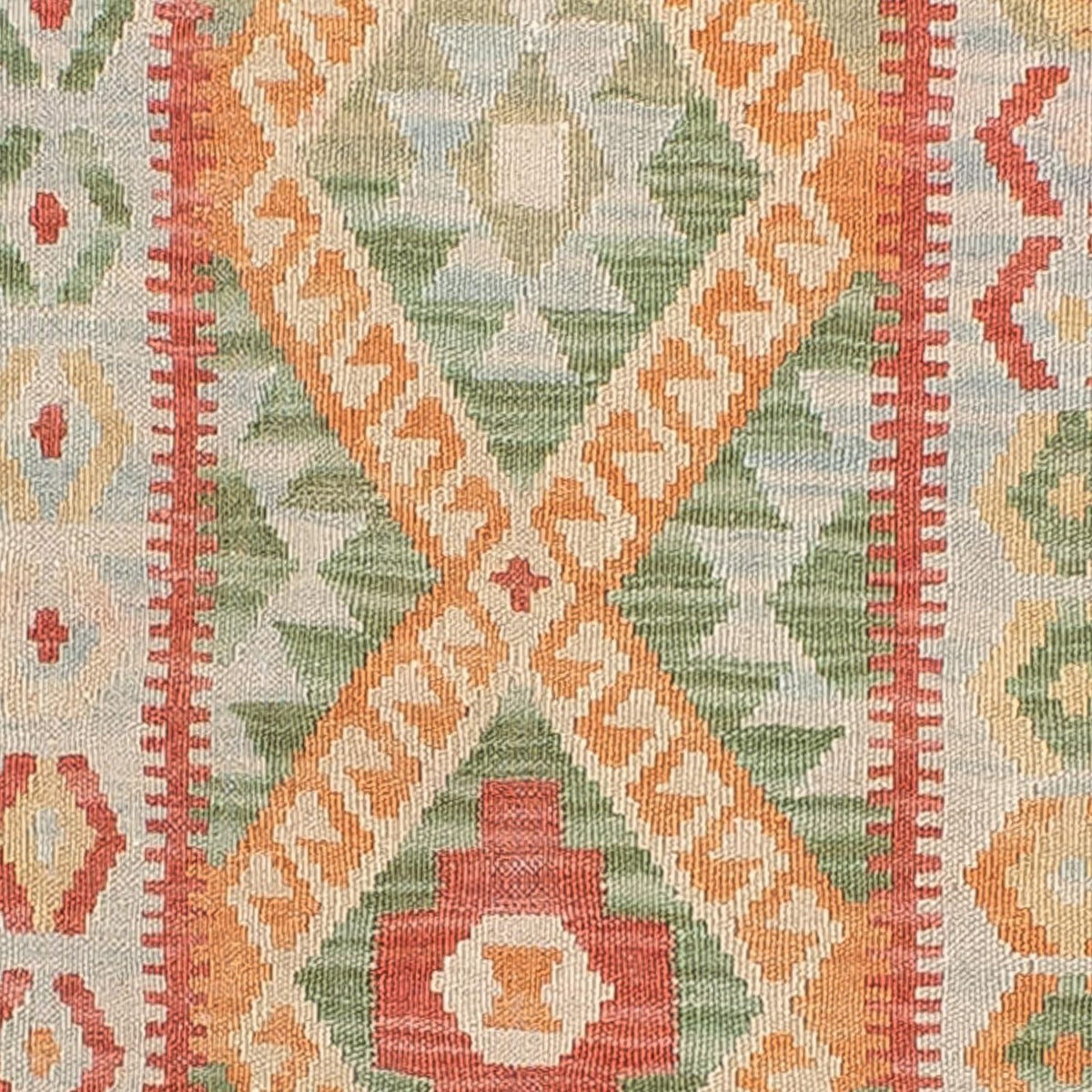 Kelim Teppich - Splash 287 x 83 cm - mehrfarbig