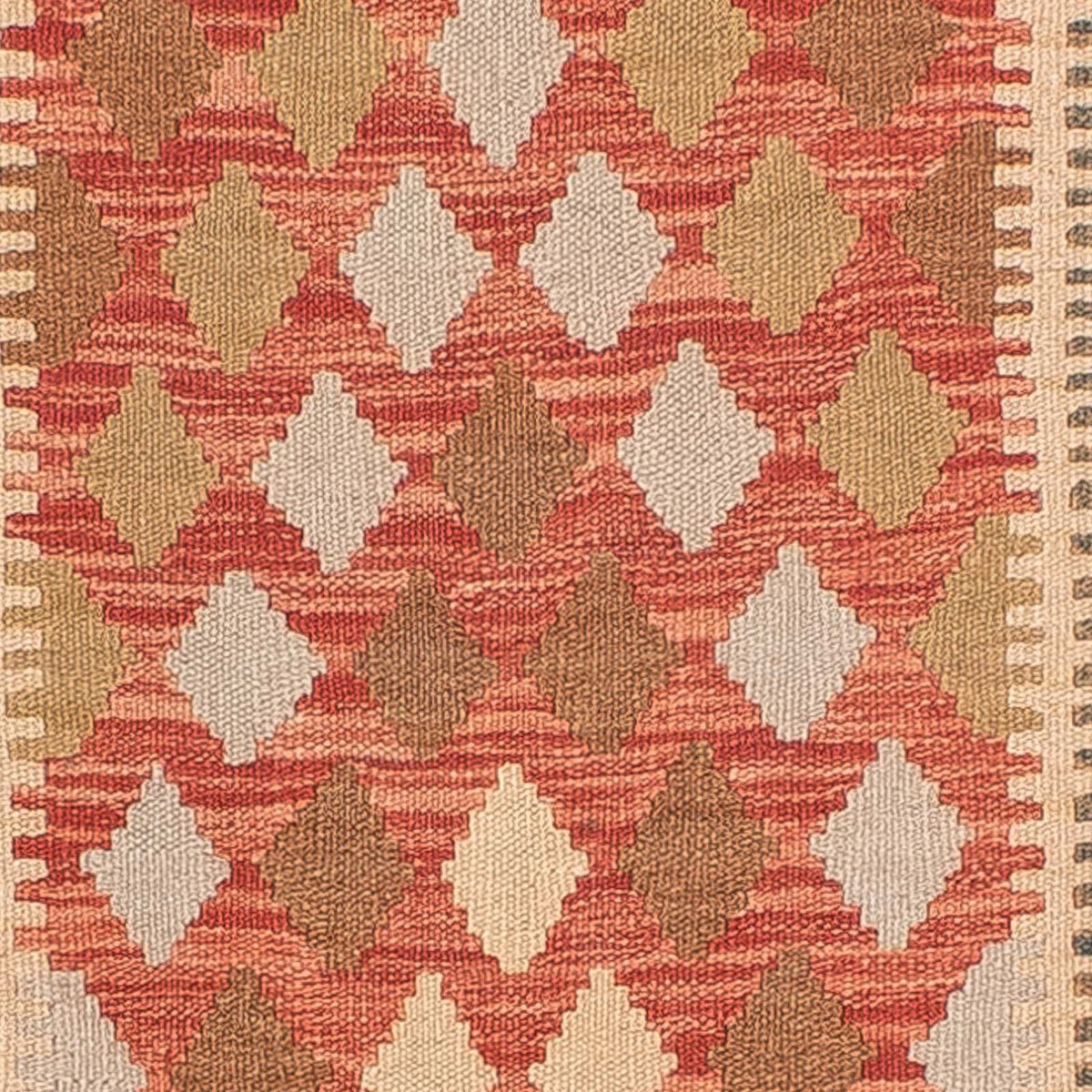 Kelim Teppich - Splash 300 x 82 cm - hellrot