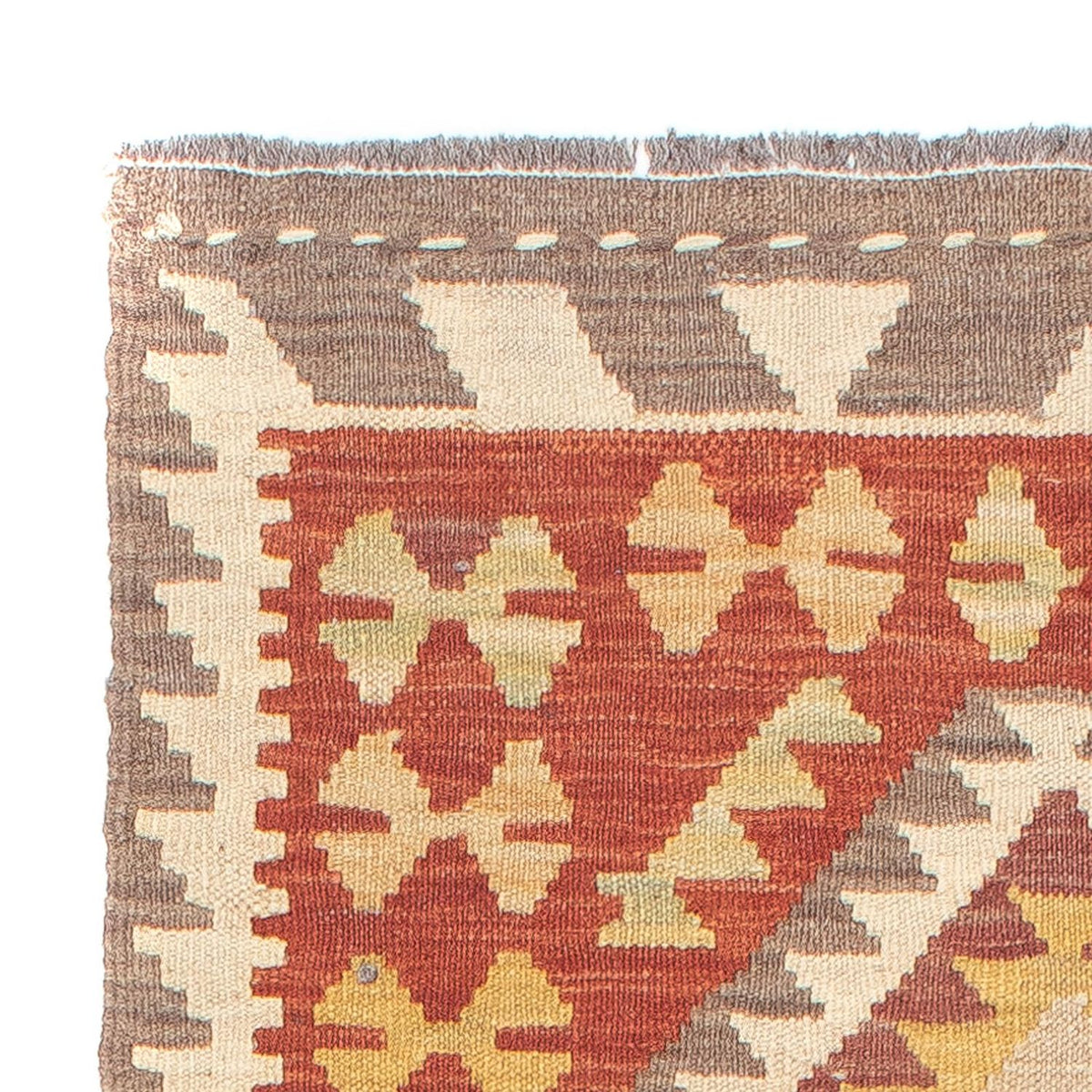 Kelim Teppich - Splash 200 x 66 cm - rot
