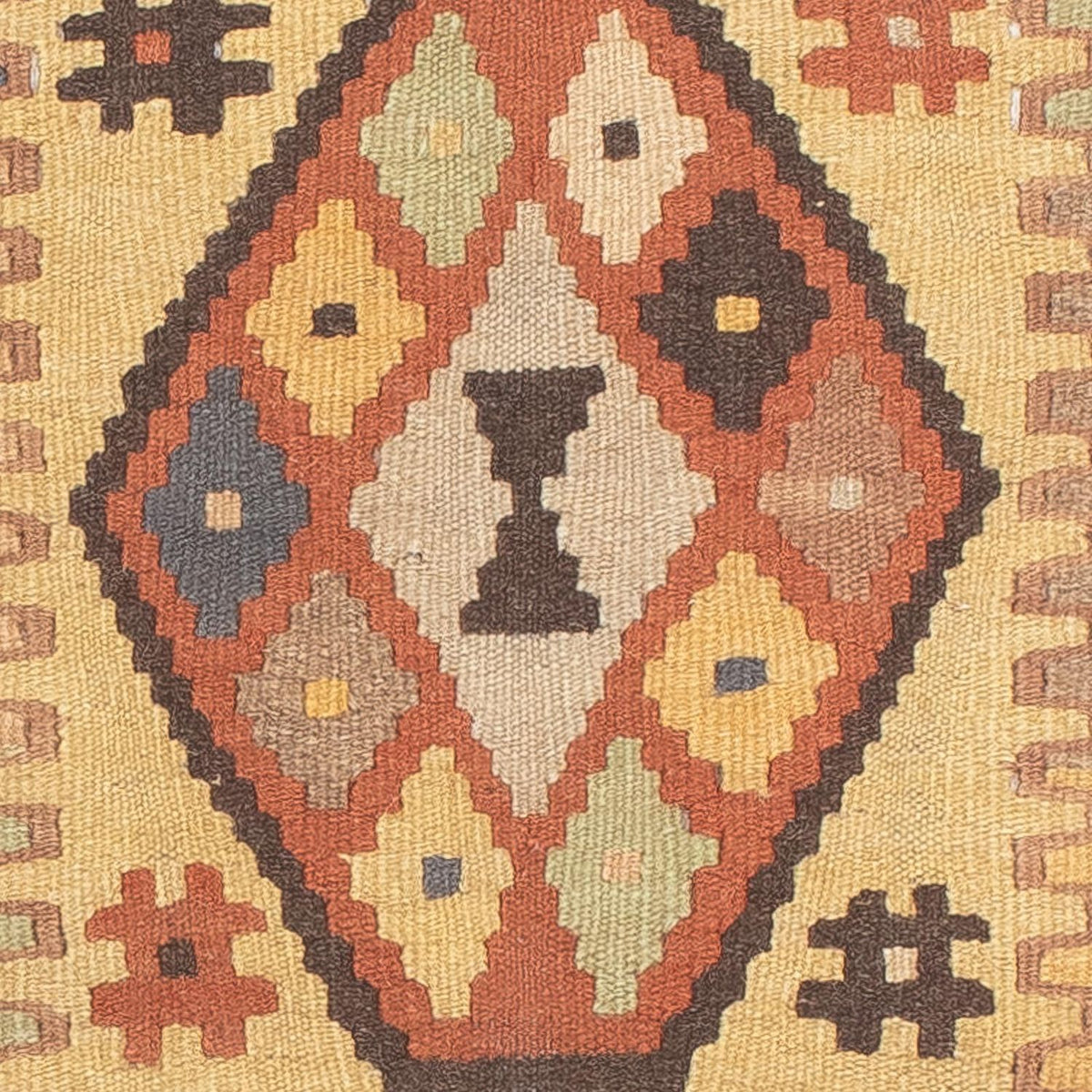 Kelim Teppich - Splash 204 x 59 cm - mehrfarbig