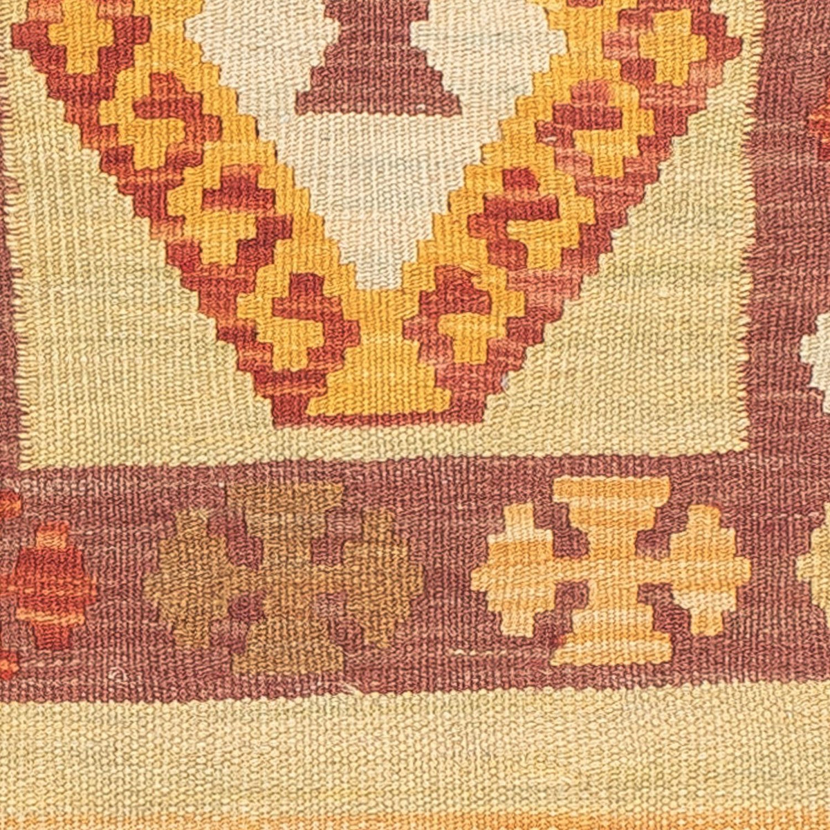 Kelim Teppich - Splash 194 x 48 cm - mehrfarbig