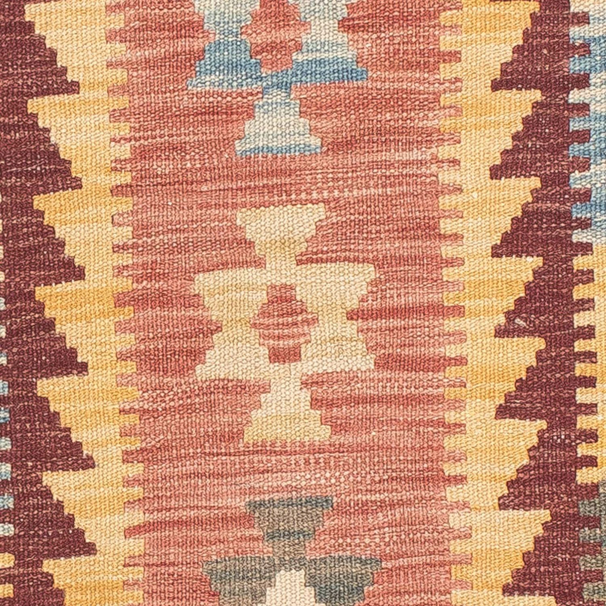 Kelim Teppich - Splash 200 x 65 cm - hellrot