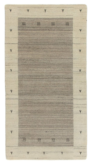 Gabbeh Teppich - Loribaft Indus 140 x 70 cm - beige