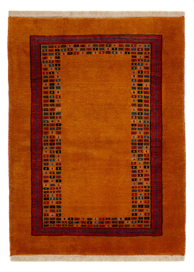 Gabbeh Teppich - Loribaft Perser - 118 x 84 cm - gold