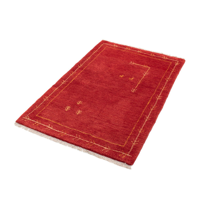 Gabbeh Teppich - Loribaft Perser - 126 x 85 cm - rot