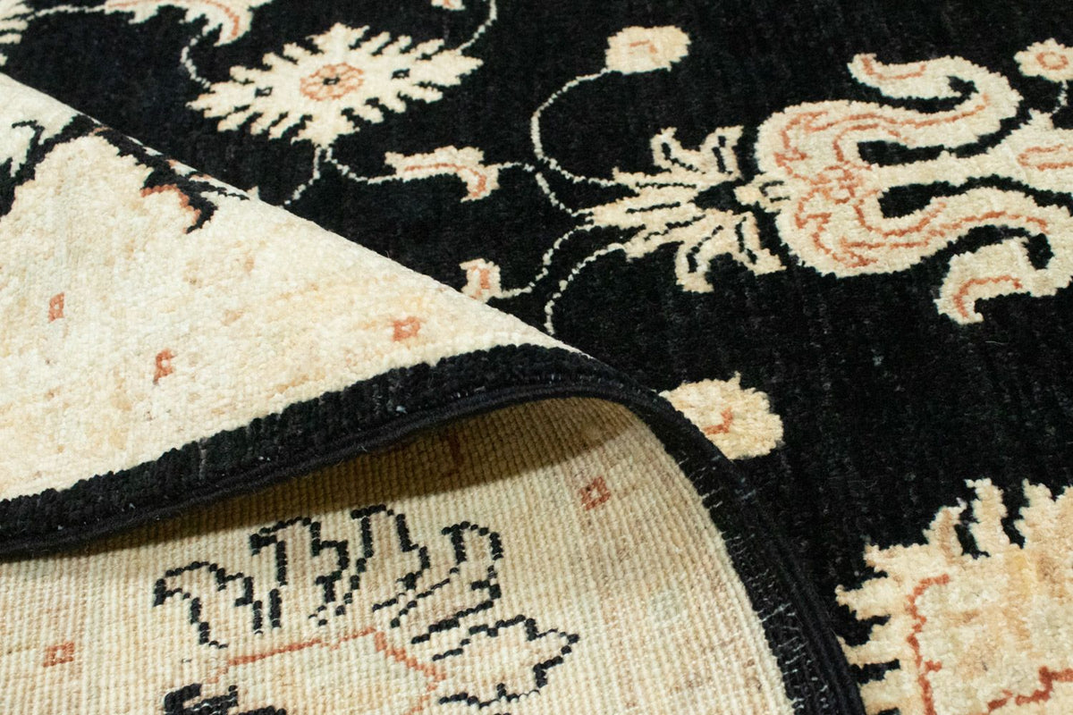 Ziegler Teppich 205 x 143 cm - schwarz