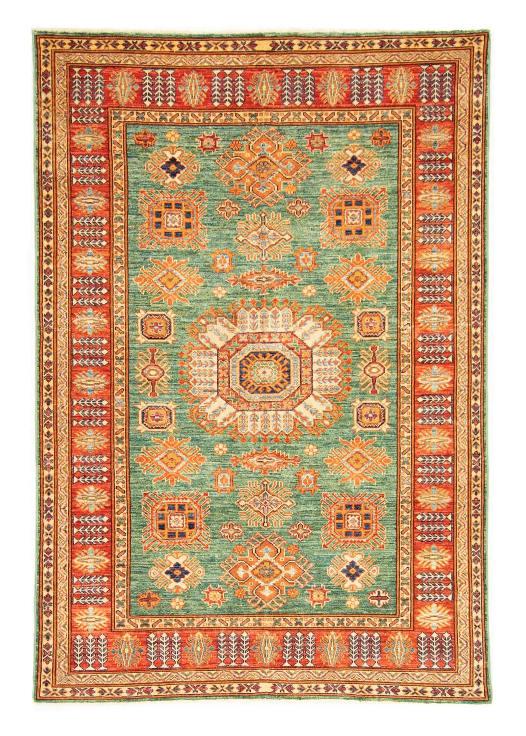 Ziegler Teppich - Kazak 211 x 150 cm - grün