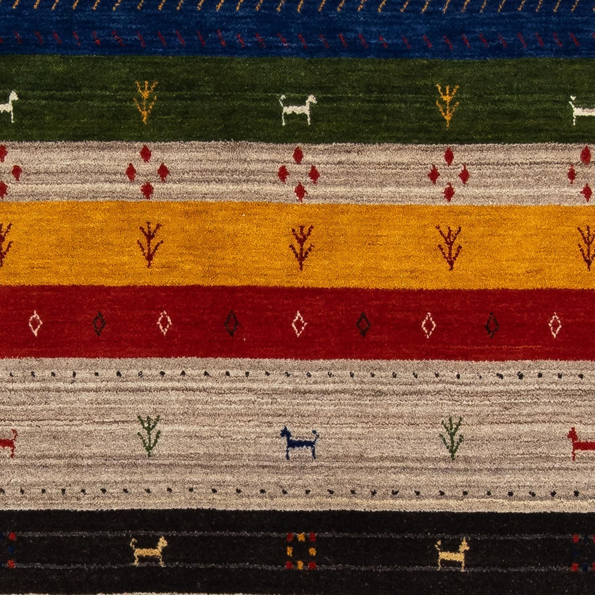 Gabbeh Teppich - Loribaft Indus 202 x 142 cm