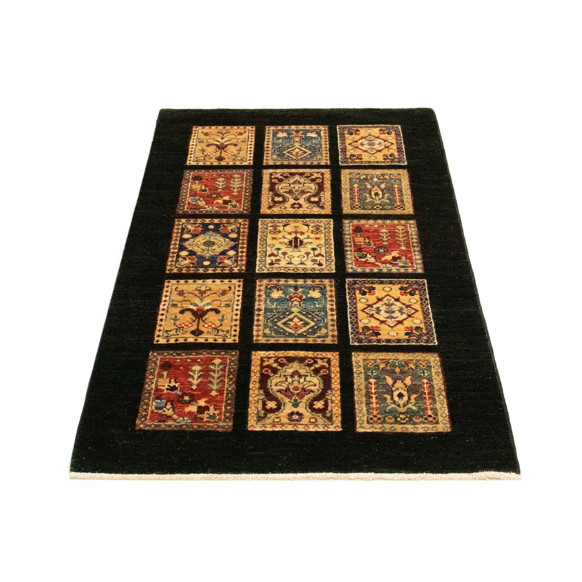 Ziegler Teppich 124 x 77 cm - schwarz