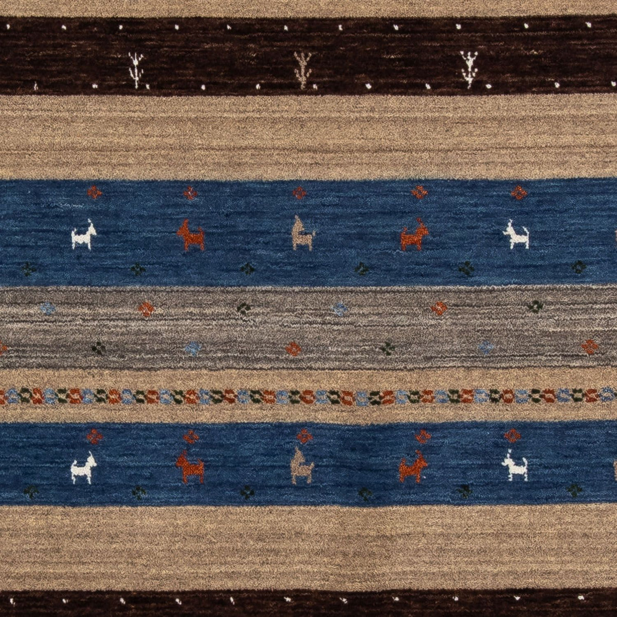 Gabbeh Teppich - Loribaft Perser 206 x 141 cm