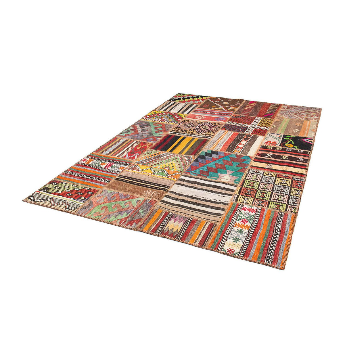 Patchwork Teppich 239 x 169 cm