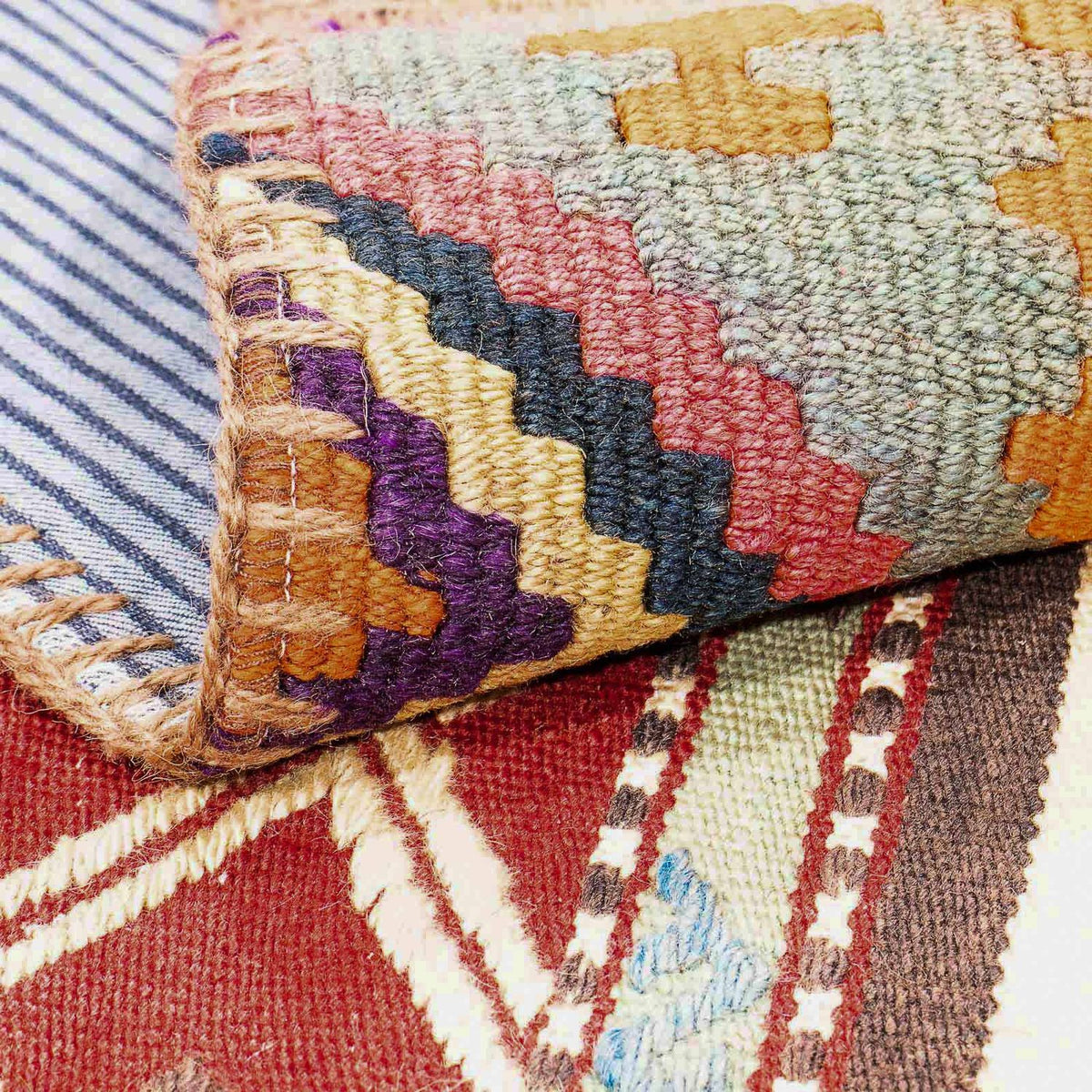 Patchwork Teppich 238 x 168 cm