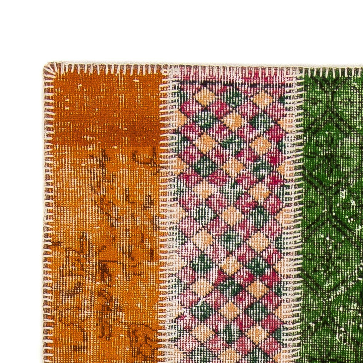Patchwork Teppich 203 x 90 cm