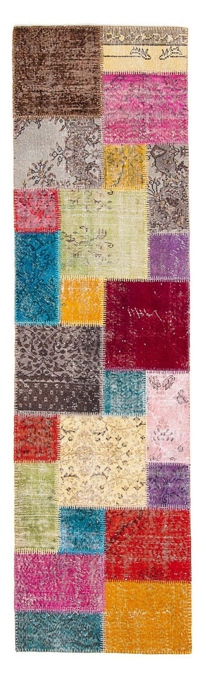 Patchwork Teppich 300 x 85 cm