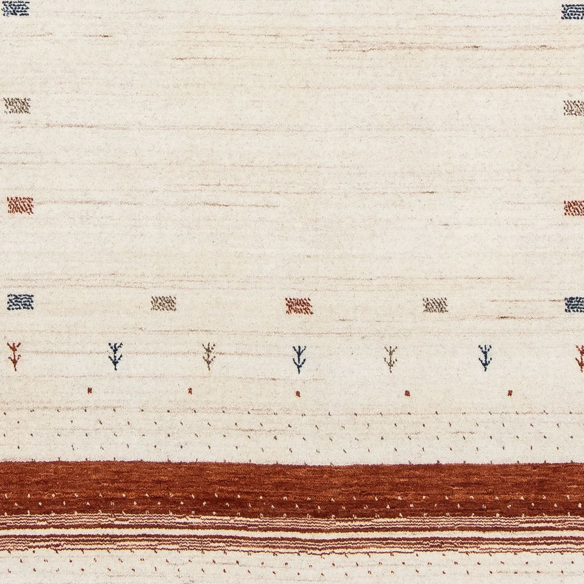Gabbeh Teppich - Loribaft Indus 201 x 146 cm - beige