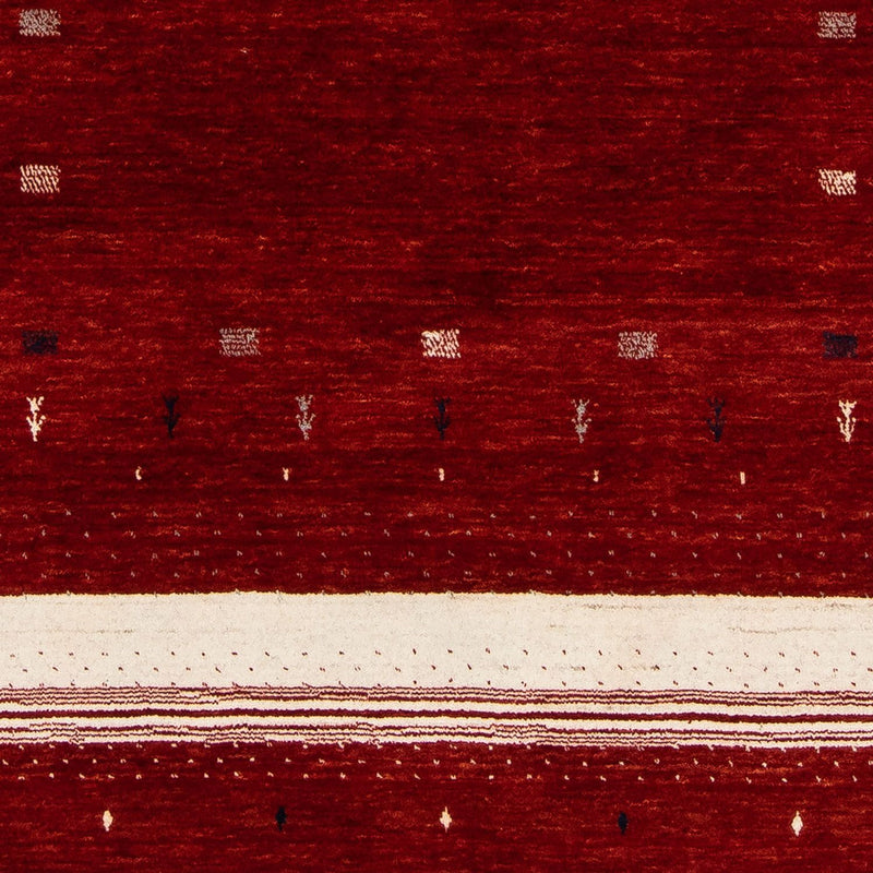 Gabbeh Teppich - Loribaft Indus 204 x 140 cm - rot