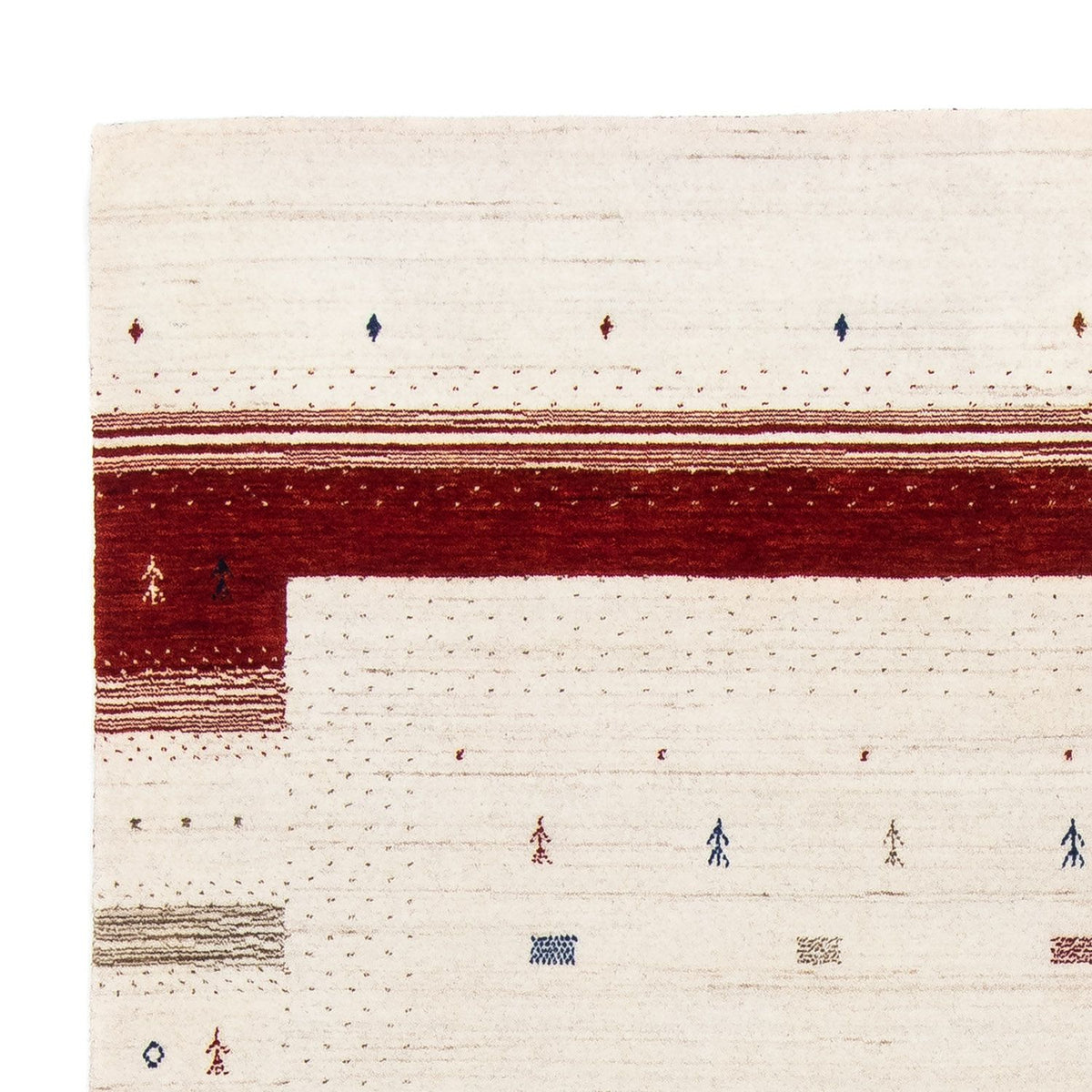 Gabbeh Teppich - Loribaft Indus 245 x 170 cm - beige